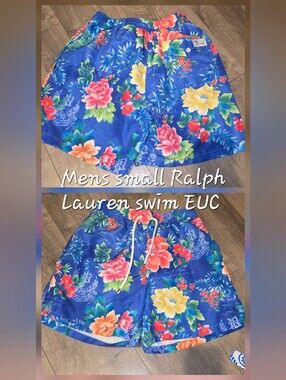 Polo by Ralph Lauren Blue Floral Swim Shorts